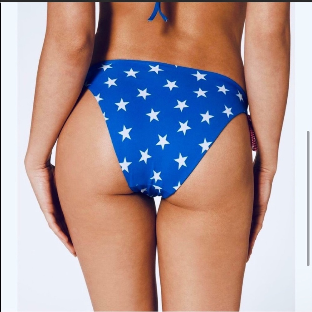 Serious Buyer Only! Italian July Fourth Stars USA Flag Bikini Bottom M\L